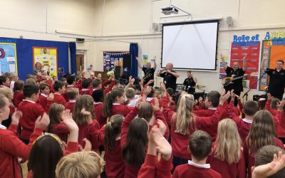 Make Some Noise visits Ysgol Sant Dunawd